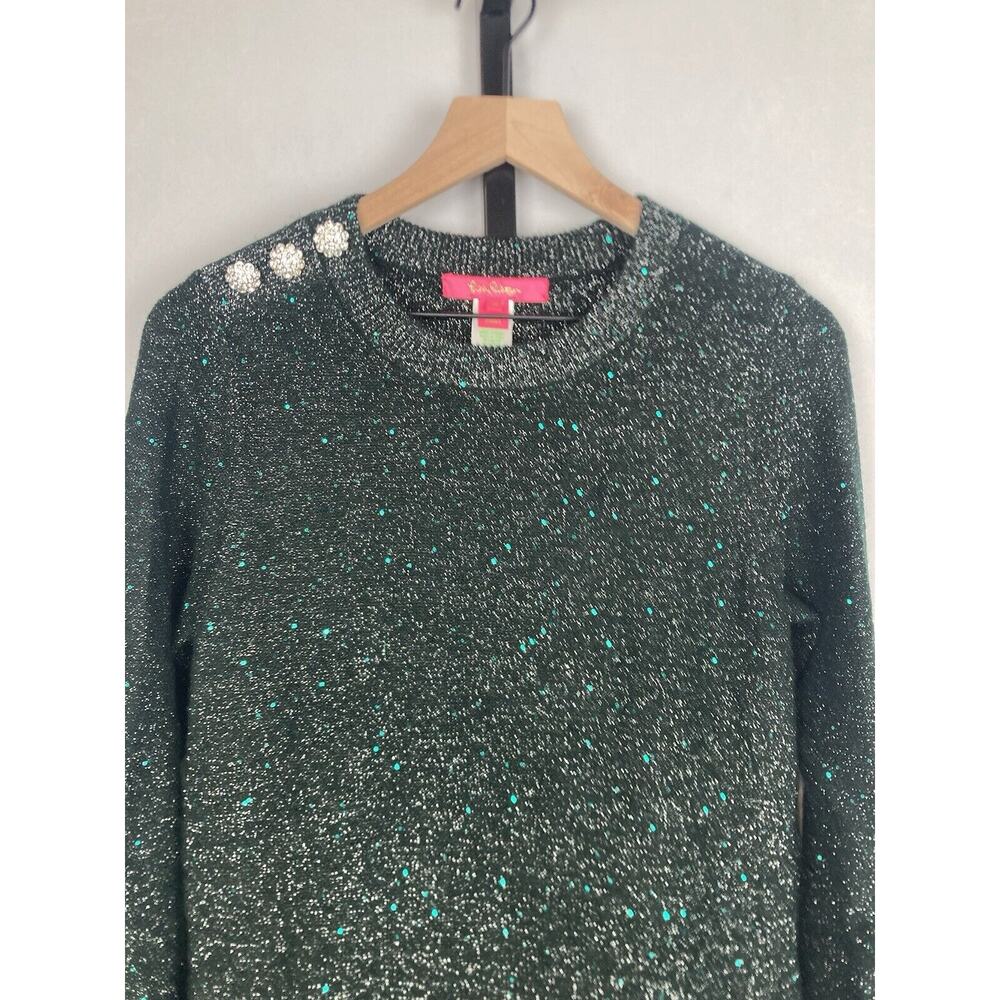 Lilly Pulitzer Dark Green Long Sleeve Dress - Picture 4 of 14
